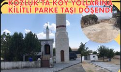 Kozluk'ta Köy Yollarına Kilitli Parke Taşı Döşendi